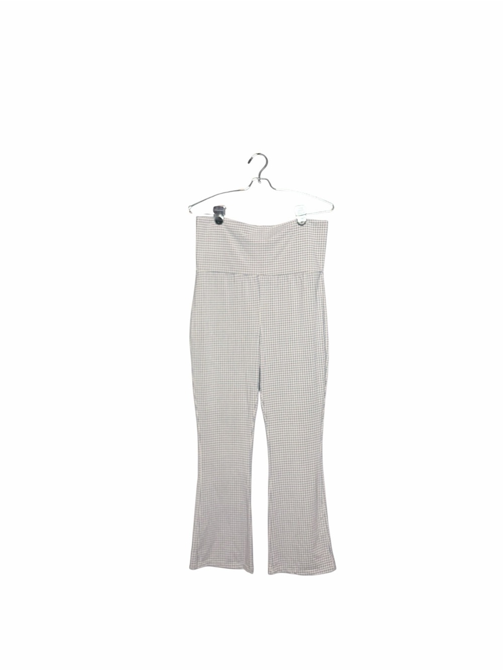 Hatch Beige Check The Ultimate Before During & After Crop Flare Pant Legging